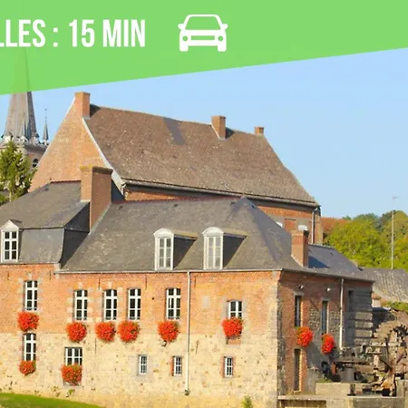 公寓 Le Petit Chateau Avesnois - En Rez De Jardin Avec Terrasse Privee Avesnes-sur-Helpe